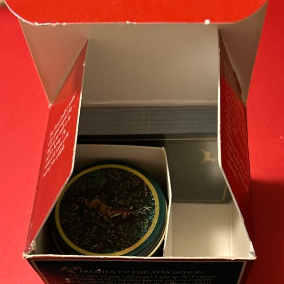 Avon "The Gamesman Gift Set Playing Cards & "Fresh Aroma" Smoker's Candle - Picture 3 of 6